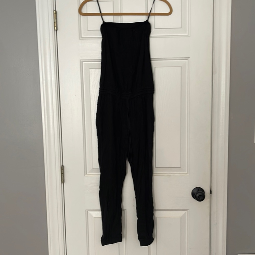 Strapless, Black Jumpsuit